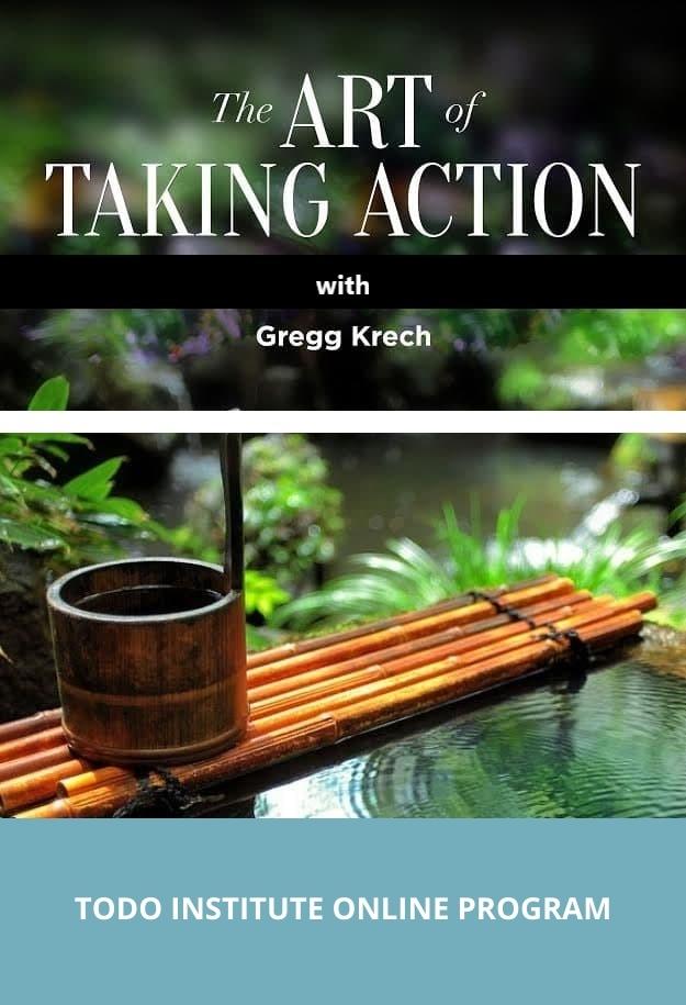 book cover, art of taking action, Gregg Krech
